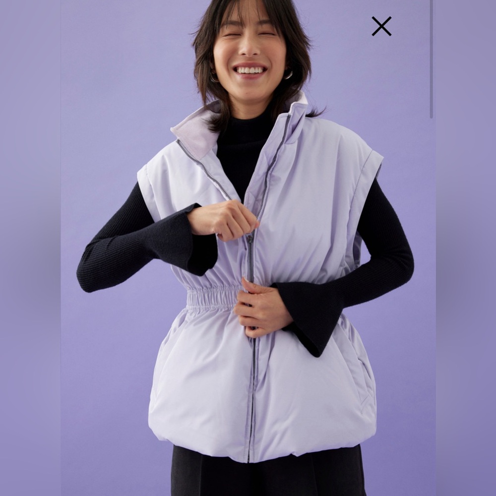 Onda Elastic 2-in-1 Puffer Jacket Lavender NWT - Picture 2 of 8